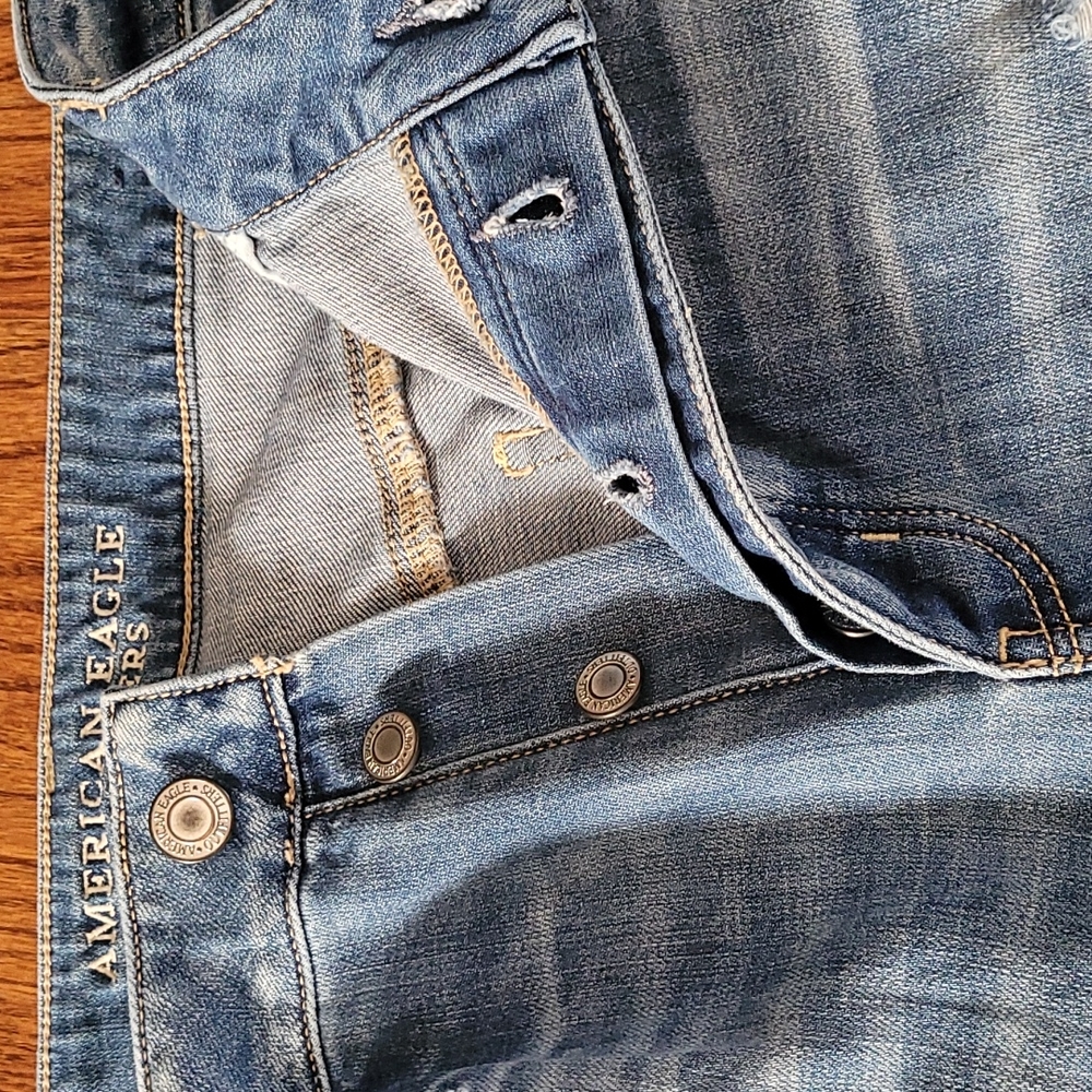 AE Distressed Button-Fly Jeans - Picture 7 of 12